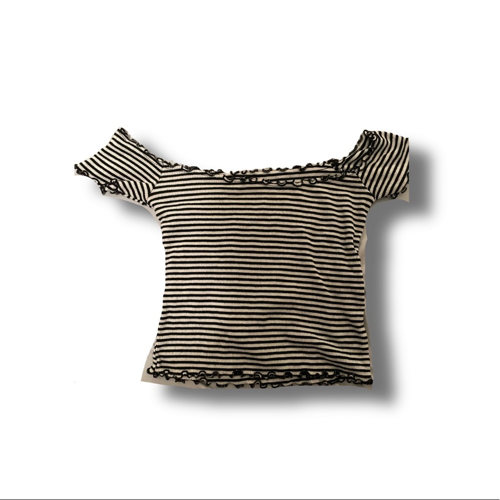 PACSUN OFF THE SHOULDER CROP TOP